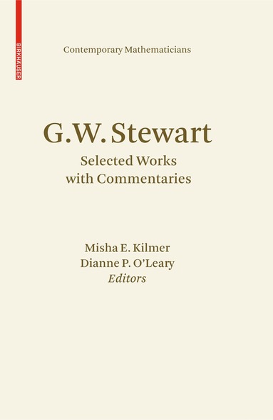 Misha E. Kilmer, Dianne P. O'Leary - G.W. Stewart, Inbunden