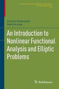 bokomslag An Introduction to Nonlinear Functional Analysis and Elliptic Problems