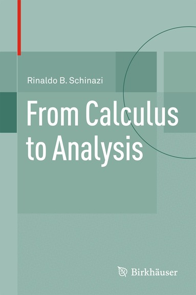 Rinaldo B. Schinazi - From Calculus to Analysis, Inbunden