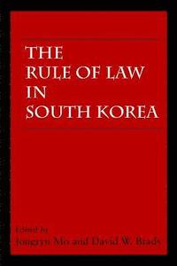 bokomslag The Rule of Law in South Korea