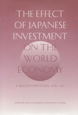 The Effect of Japanese Investment on the World Economy 1