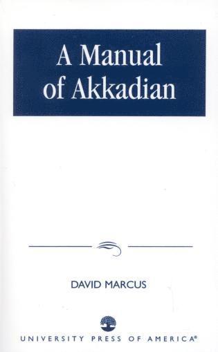 David Marcus - Manual of Akkadian, Häftad