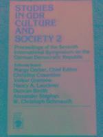 Studies in GDR Culture and Society 2