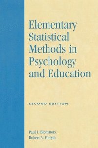 bokomslag Elementary Statistical Methods in Psychology and Education