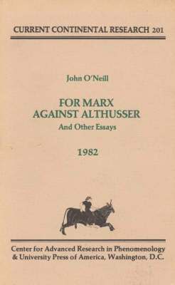 bokomslag For Marx Against Althusser