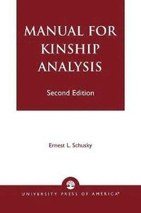 bokomslag Manual for Kinship Analysis