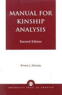 bokomslag Manual for Kinship Analysis