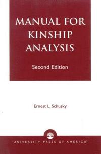 bokomslag Manual for Kinship Analysis