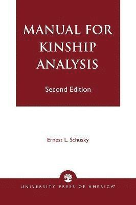 Manual for Kinship Analysis