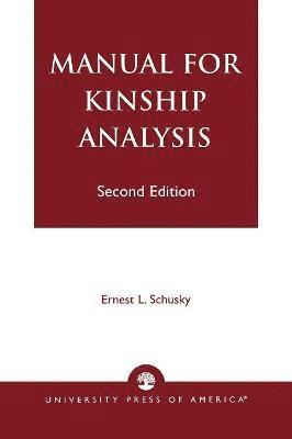 Manual for Kinship Analysis 1