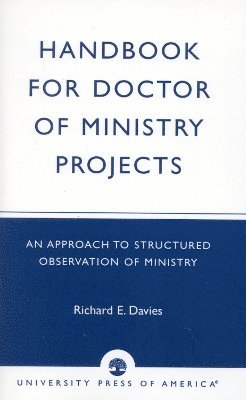bokomslag Handbook for Doctor of Ministry Projects