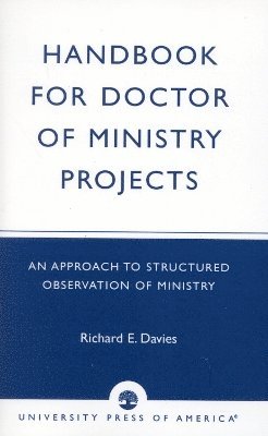 bokomslag Handbook for Doctor of Ministry Projects