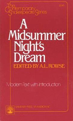 A. L. Rowse - Midsummer Night's Dream, Häftad