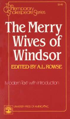 Alfred Leslie Rowse - Merry Wives of Windsor, Häftad