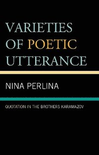 bokomslag Varieties of Poetic Utterance
