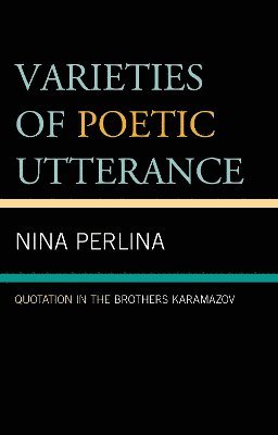 Varieties of Poetic Utterance 1