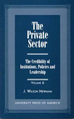 Wilson J. Newman - Private Sector, Inbunden