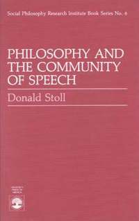 bokomslag Philosophy and the Community of Speech