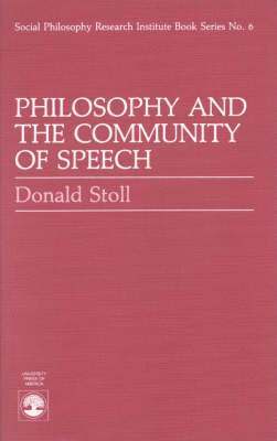 bokomslag Philosophy and the Community of Speech