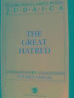 Maurice Samuel - Great Hatred, Häftad