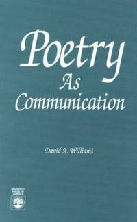 bokomslag Poetry As Communication