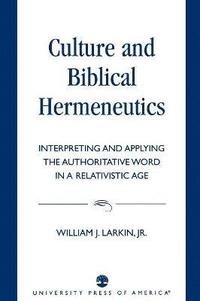 bokomslag Culture and Biblical Hermeneutics