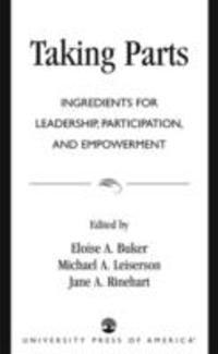 Eloise Buker, Michael A. Leiserson, Jane A. Rinehart - Taking Parts, Inbunden