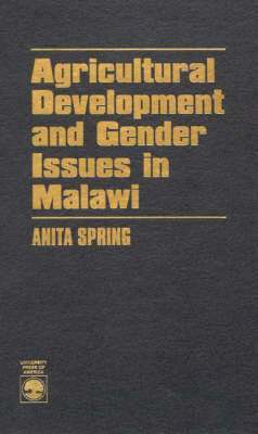 bokomslag Agricultural Development and Gender Issues in Malawi