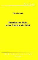 bokomslag Heinrich Von Kleist in Der Literatur Der DDR