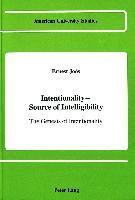 Intentionality - Source of Intelligibility