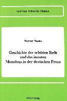 bokomslag Geschichte der Erlebten Rede und des Inneren Monologs in der Deutschen Prosa