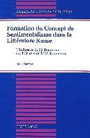 Formation du Concept de Sentimentalisme dans la Litterature Russe 1