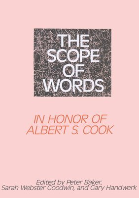 Peter Nicholas Baker, Sarah Webster Goodwin, Gary Handwerk, Professor Sarah Webster Goodwin - Scope of Words, Inbunden