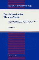 bokomslag Das Selbstzitat bei Thomas Mann