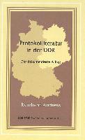 bokomslag Protokolliteratur in Der DDR