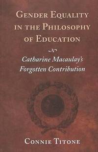 bokomslag Gender Equality in the Philosophy of Education