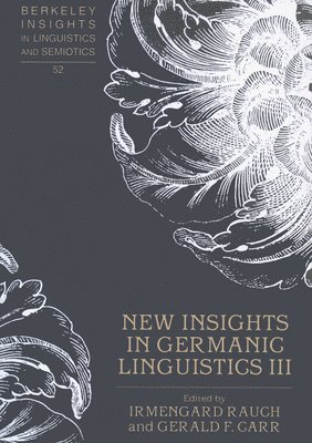 New Insights in Germanic Linguistics III 1
