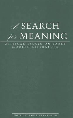 bokomslag A Search for Meaning