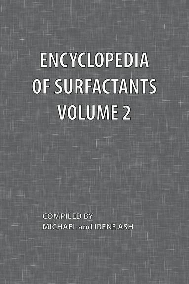 Encyclopedia of Surfactants Volume 2, Häftad