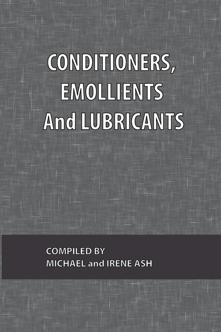 Conditioners, Emollients and Lubricants, Häftad
