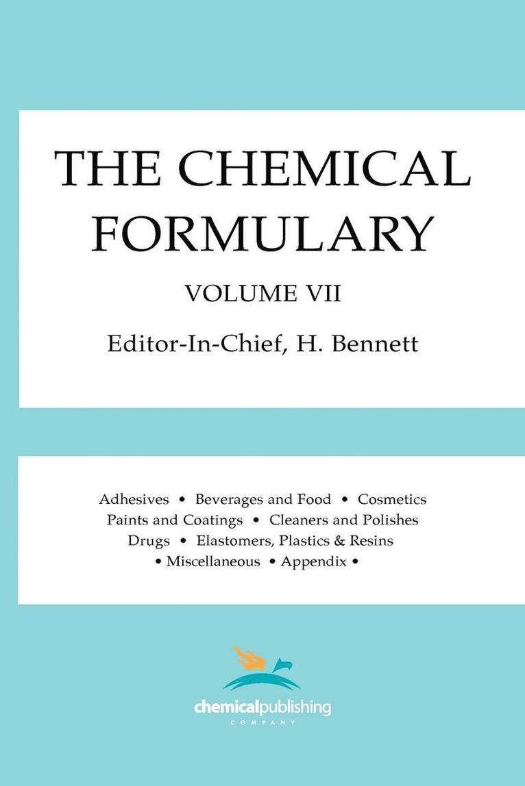 The Chemical Formulary, Volume 7 1