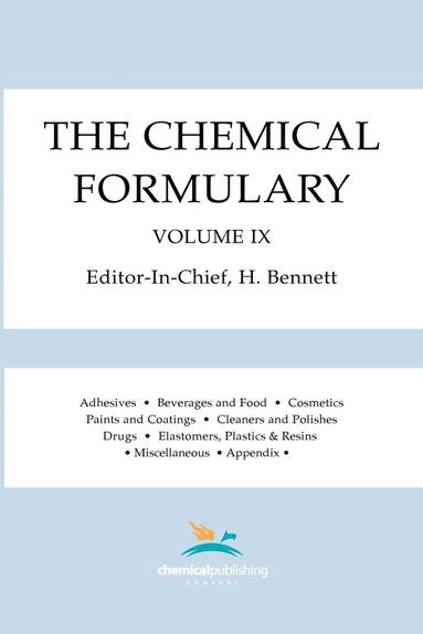 H. Bennett - Chemical Formulary, Volume 9, Häftad