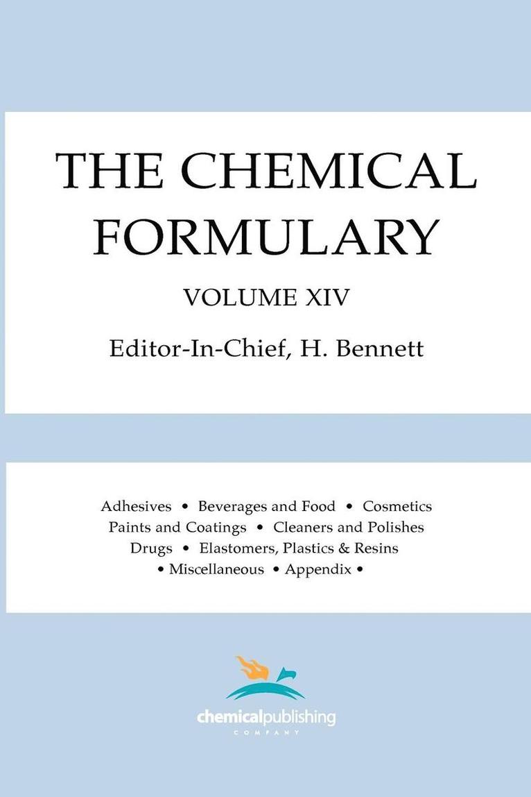 The Chemical Formulary, Volume 14 1