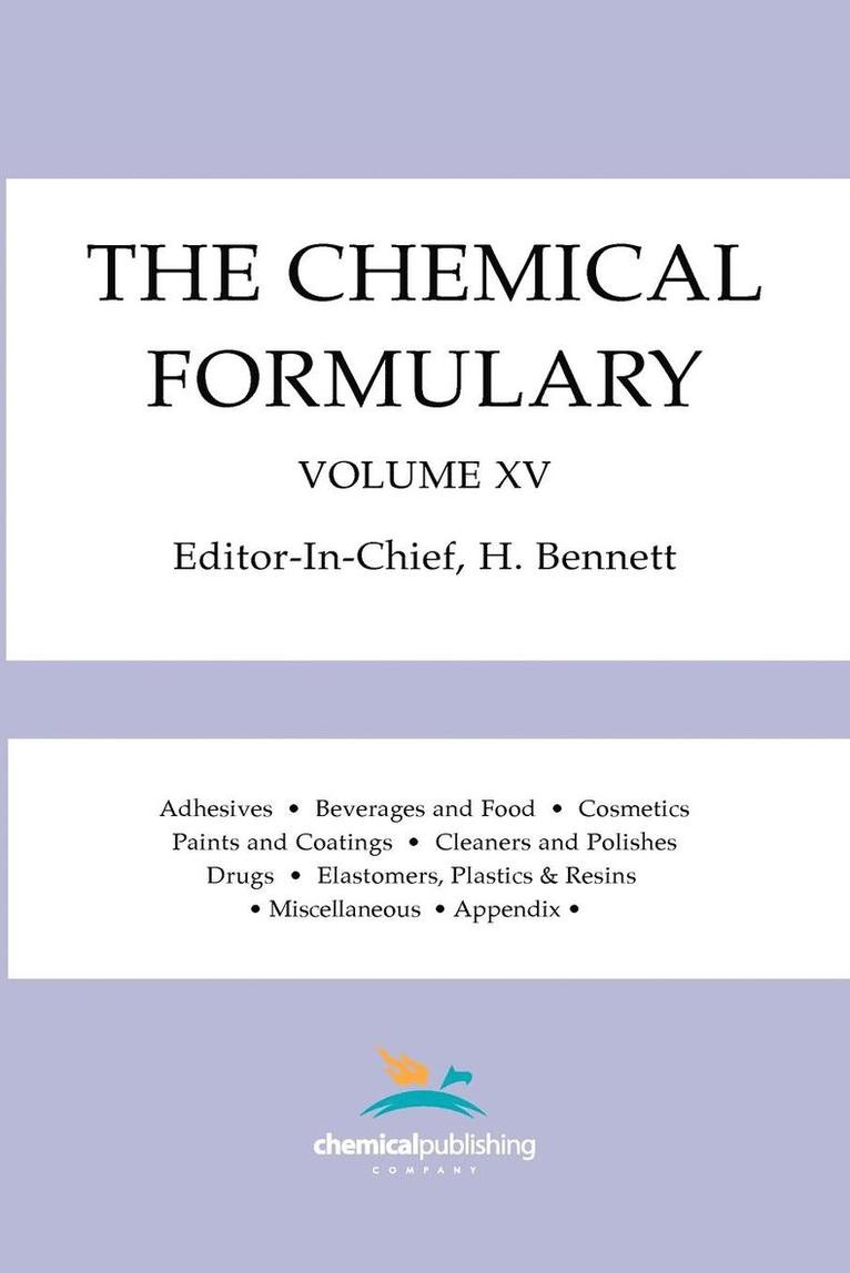 The Chemical Formulary, Volume 15 1