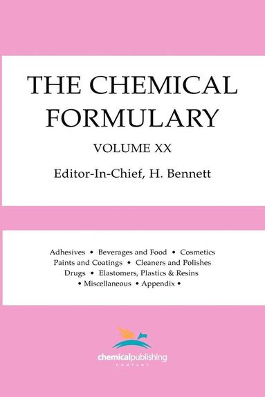 H. Bennett - Chemical Formulary, Volume 20, Häftad