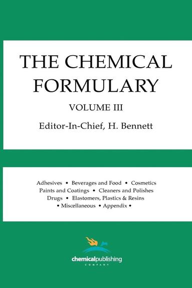 H. Bennett, H. Bennett - Chemical Formulary, Volume 3, Häftad