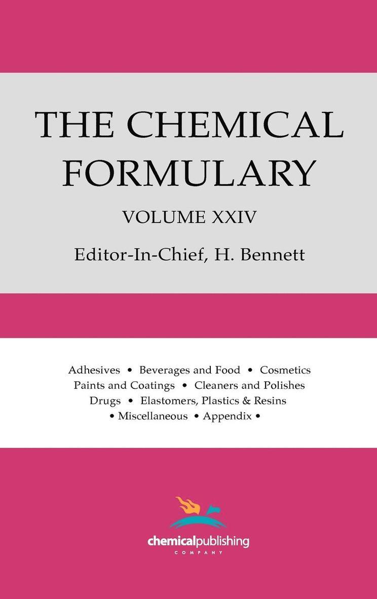 The Chemical Formulary, Volume 24 1