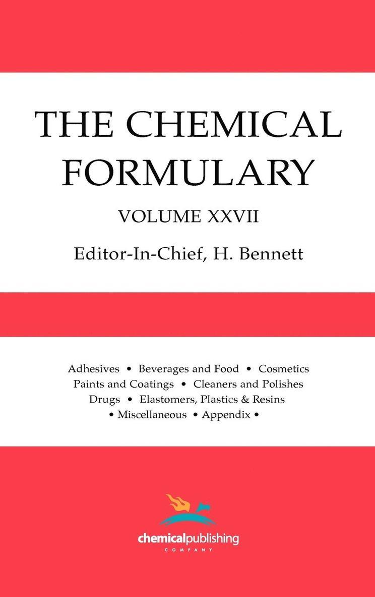 The Chemical Formulary, Volume 27
