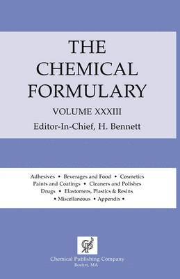 H. Bennett, Harry Bennett - The Chemical Formulary, Inbunden