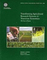 bokomslag Transforming Agricultural Research Systems in Transition Economies